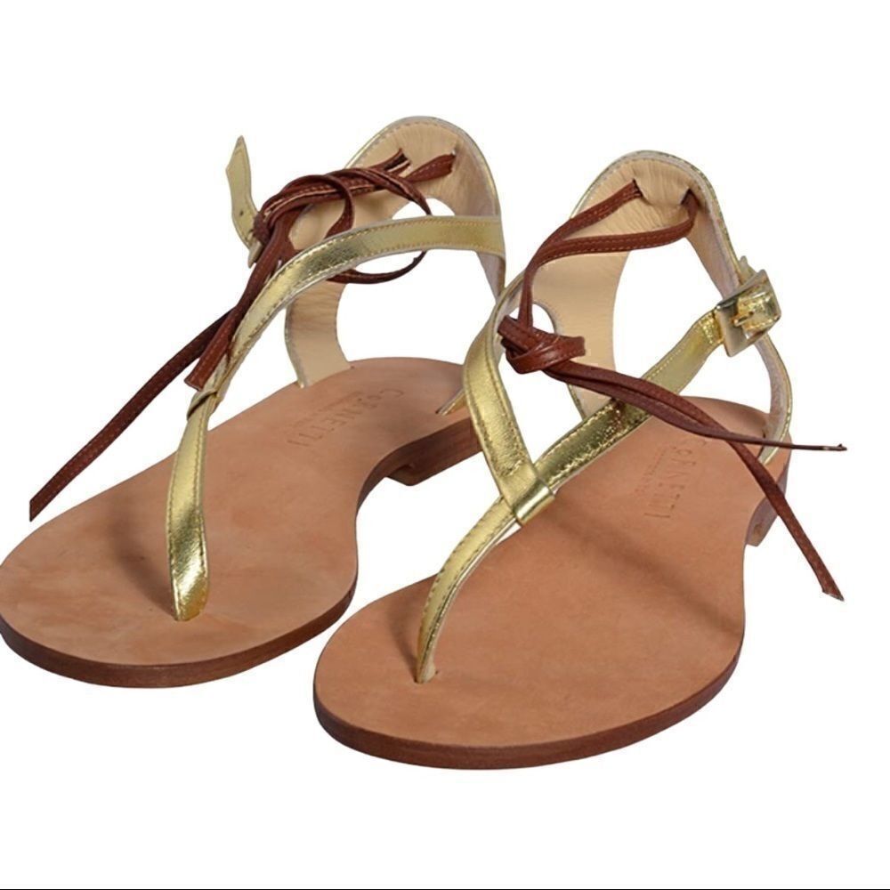 CoRNETTI Women’s Shoshan Atrani Leather Sandal